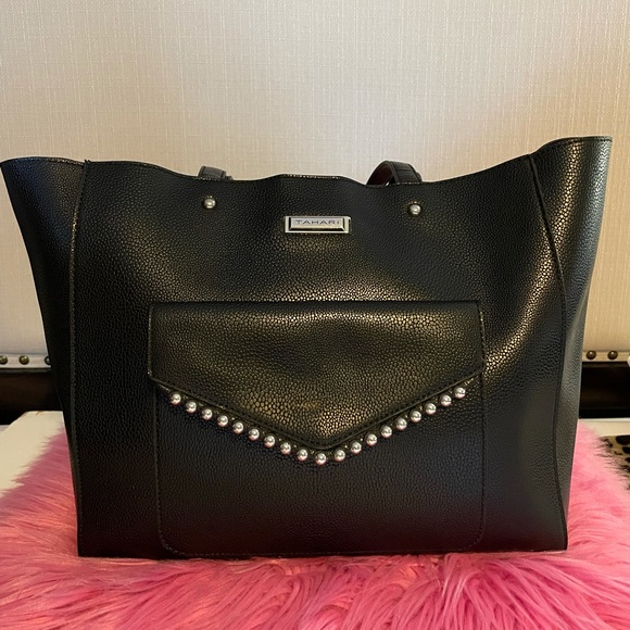 Tahari Handbags - Tahari black tote bag